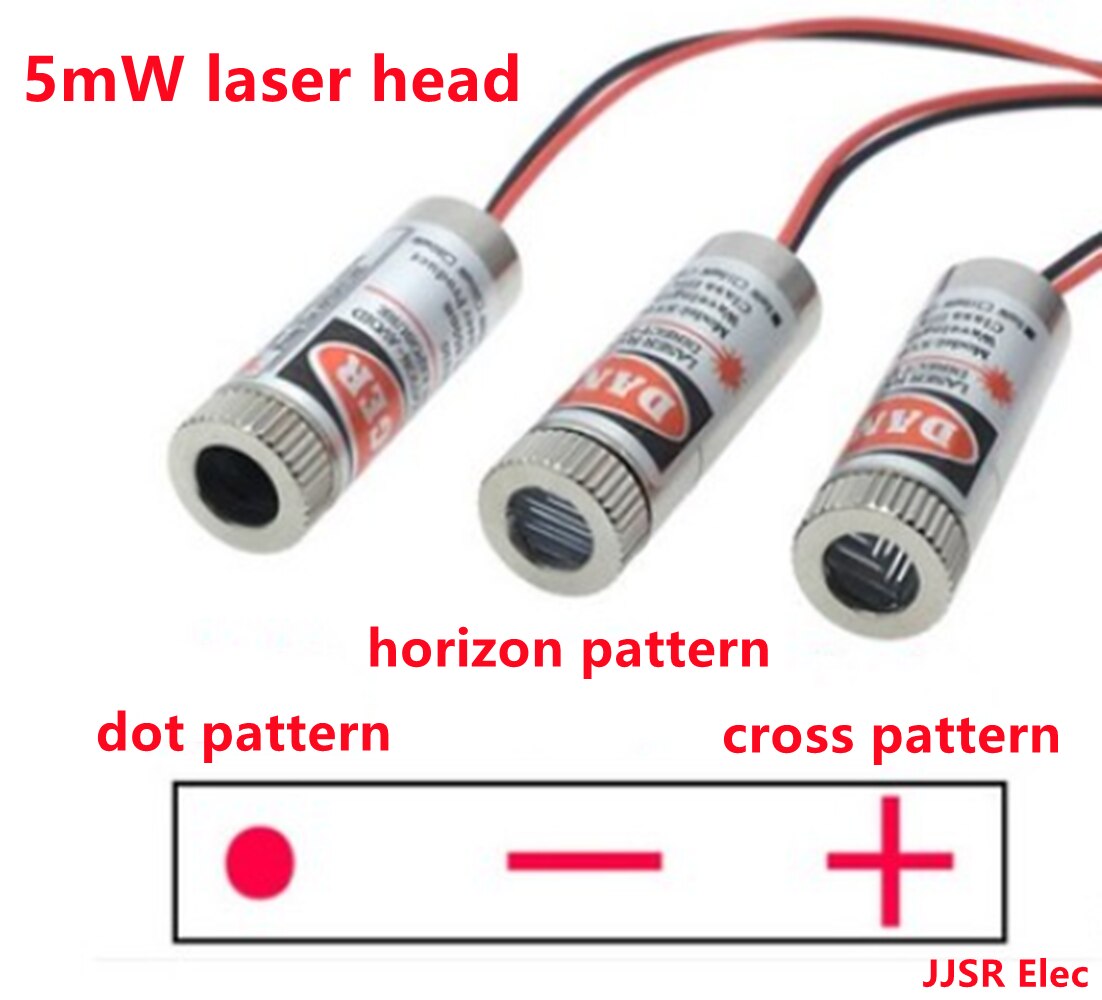 5mw/line/Crossレーザーダイオード,650nmヘッドチューブモジュール